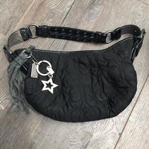 Black Coach shoulder purse